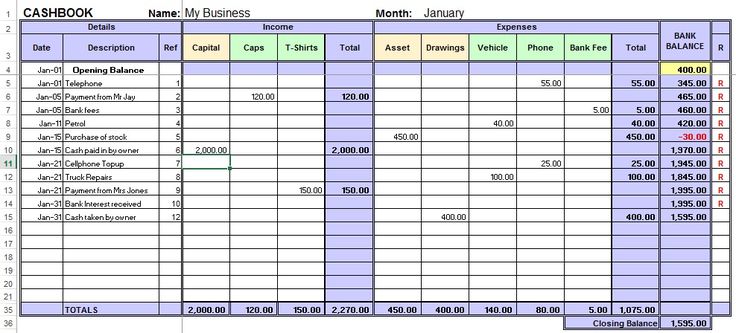 excel sheet for accounting free download 1