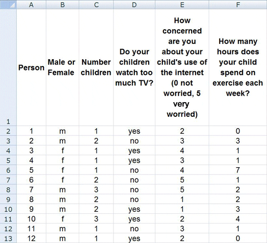 excel survey spreadsheet template