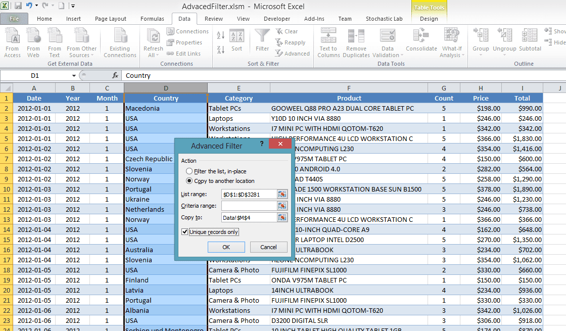 excel templates for business sample
