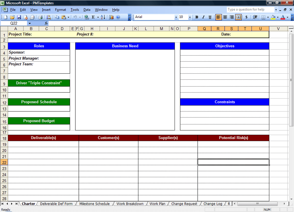 free project management templates excel 2017