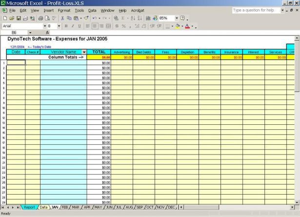 income and expenditure template for small business 2