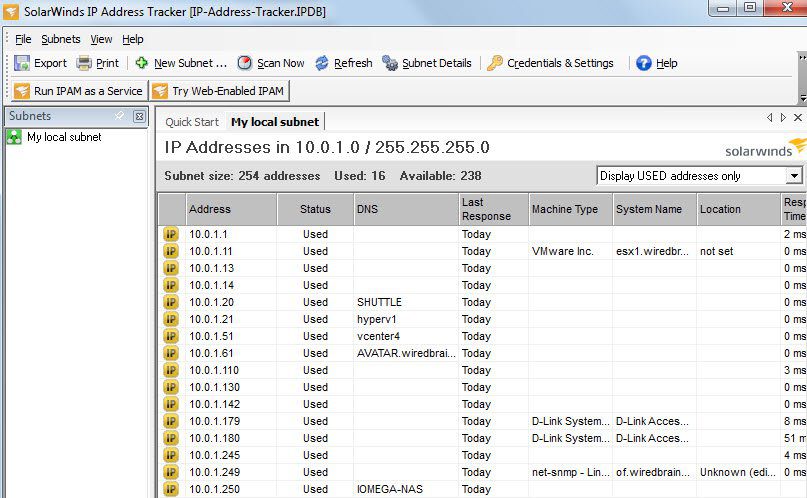 ip address tracking spreadsheet template