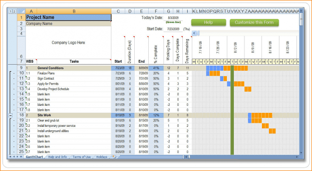project management tracker template excel sample