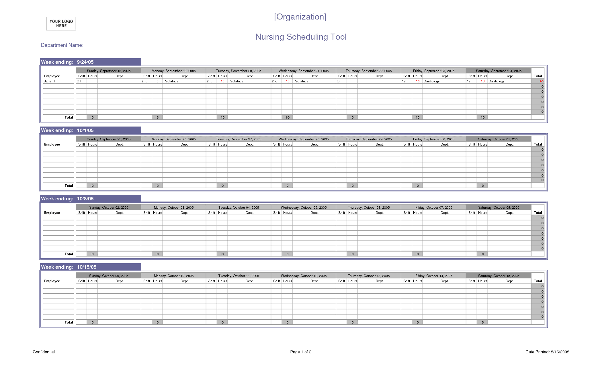 schedule spreadsheet template excel sample