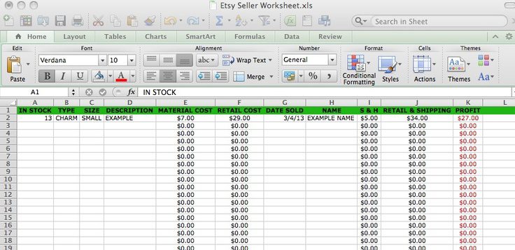 small business spreadsheet for income and expenses 7