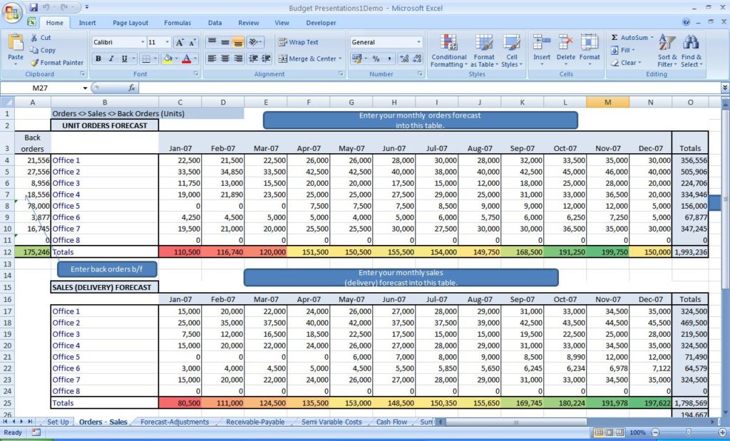 startup business plan template excel sample