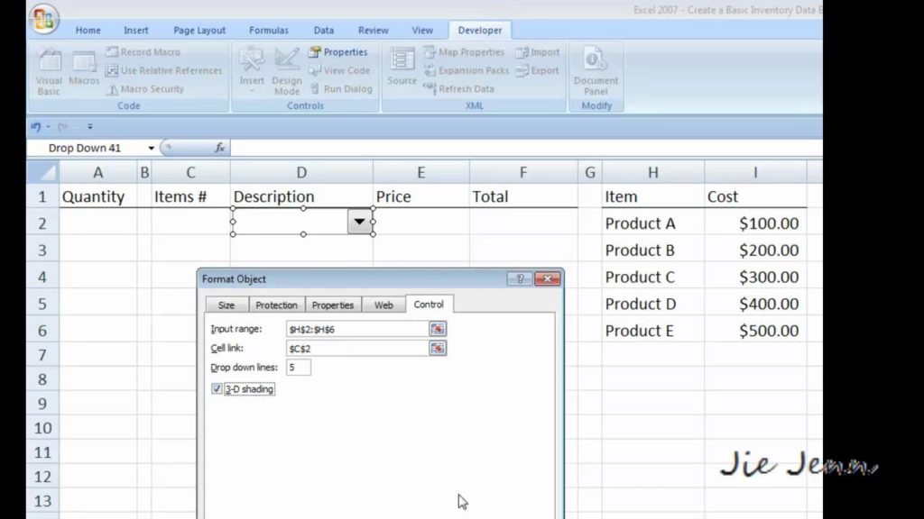 store inventory software excel sample