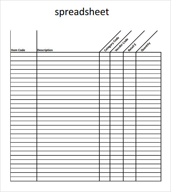 blank excel spreadsheet download