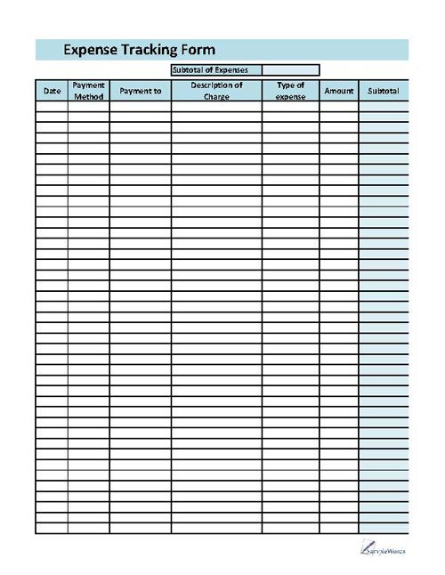 blank spreadsheet pdf