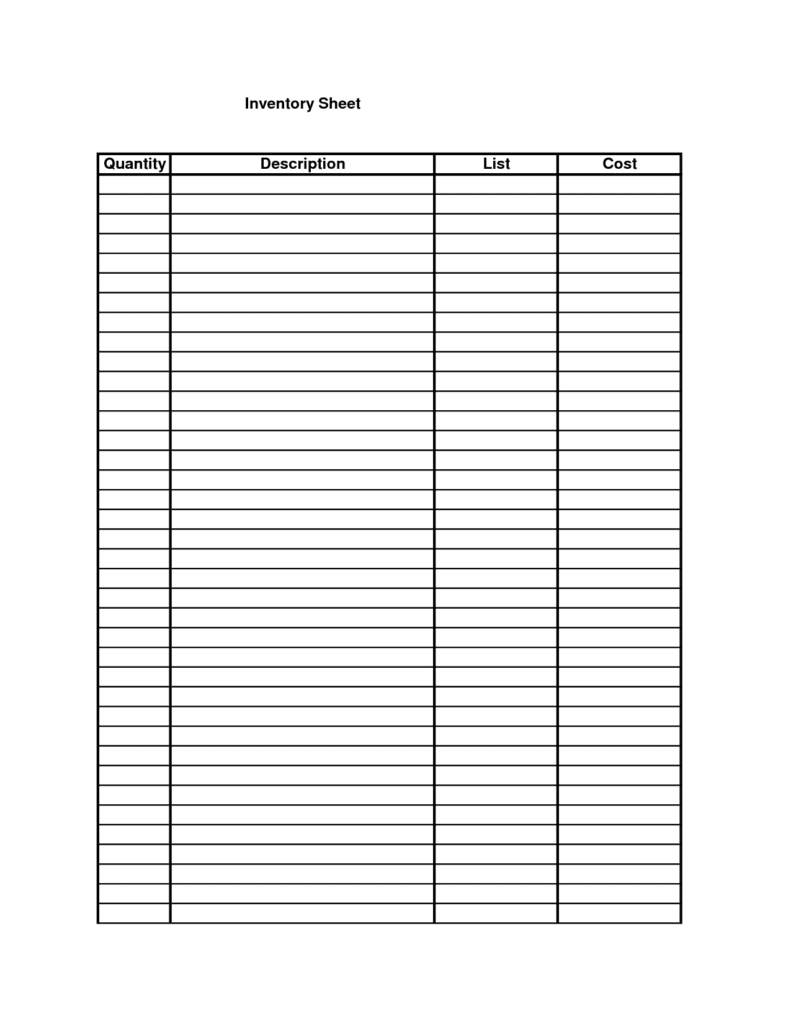 blank spreadsheet pdf