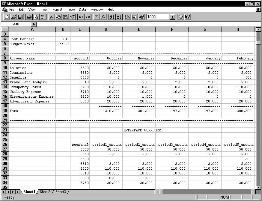 household budget template excel sample