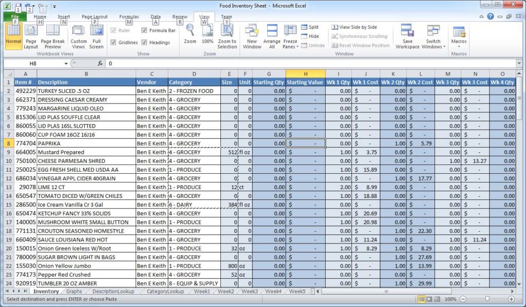 how to keep account in excel sample 3