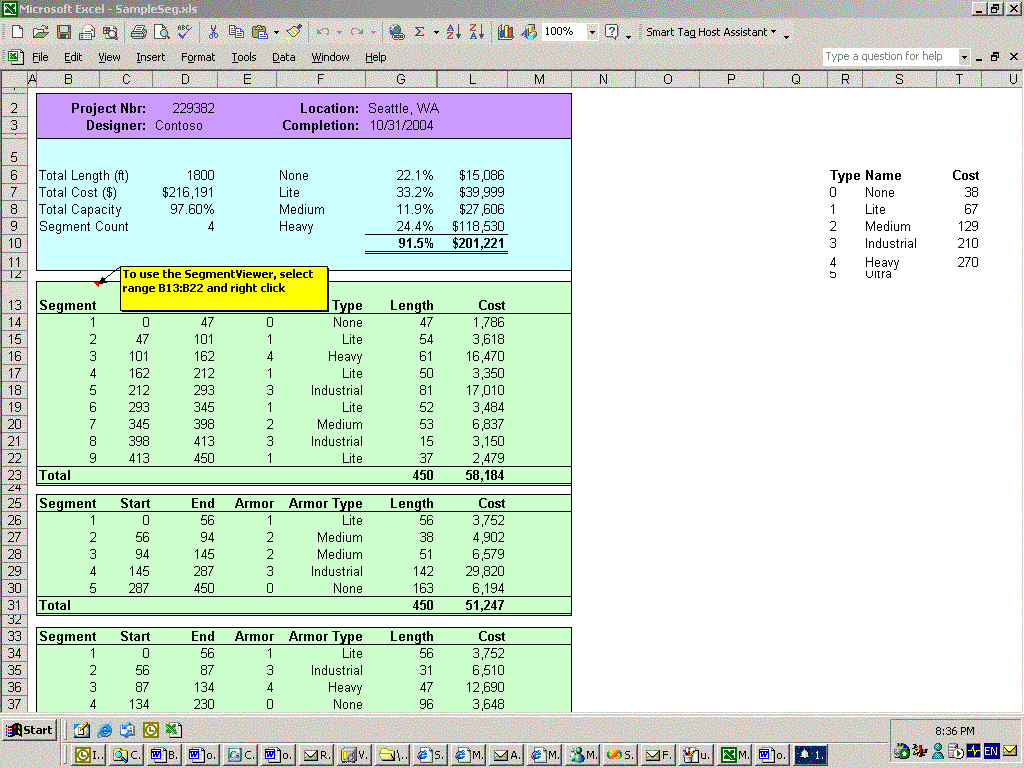 project cost estimation template in excel sample