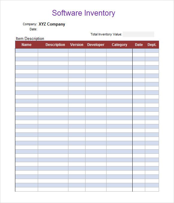 small business inventory spreadsheet template 2