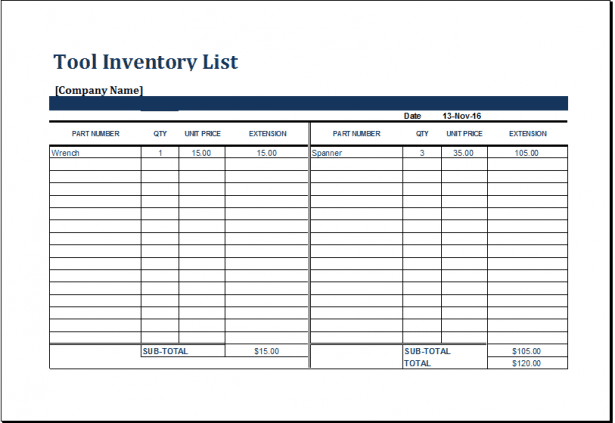 store inventory software excel sample 1