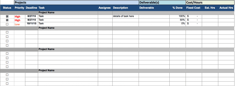 excel contract management database template