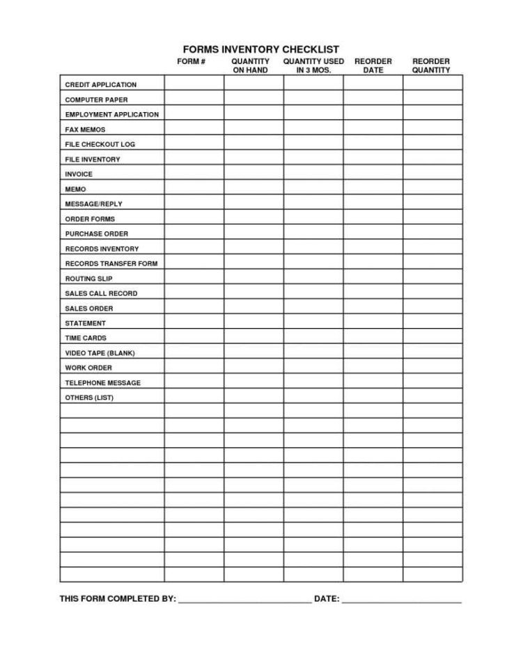 pantry inventory template