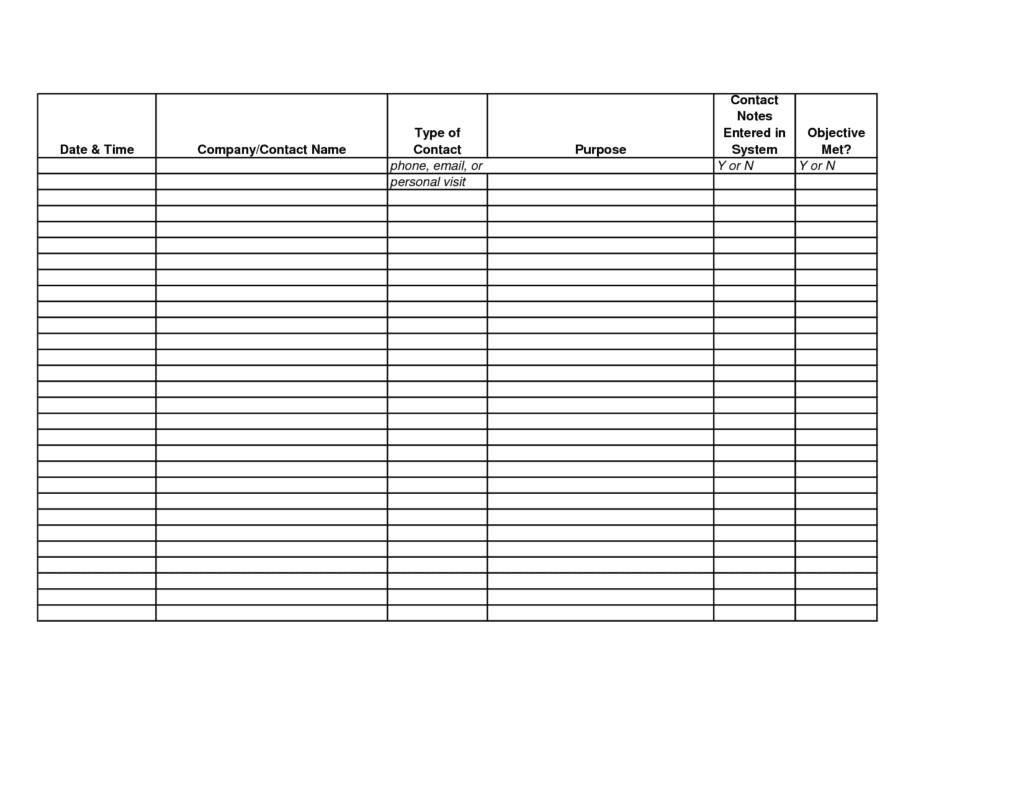 sales activity tracking spreadsheet sample