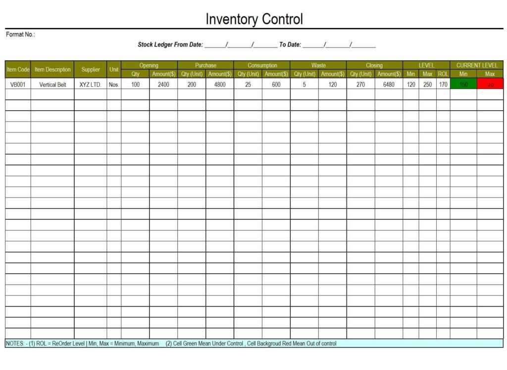 Free Sales and Inventory Management Spreadsheet Template