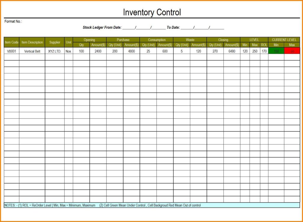 Free Small Business Inventory Spreadsheet