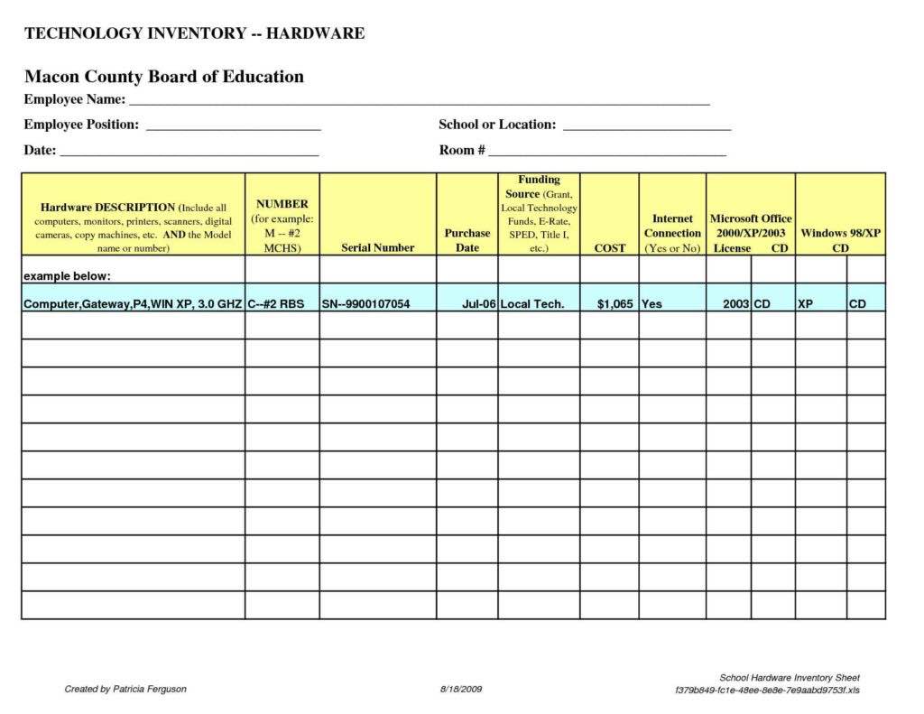 Medical Office Inventory Checklist