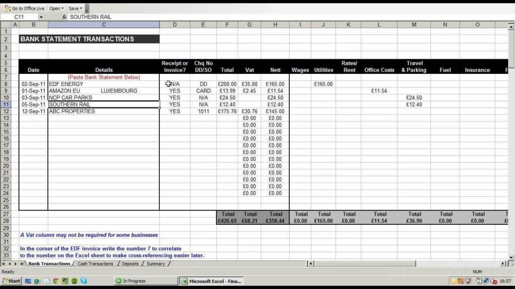 Personal Finance Tracker Spreadsheet