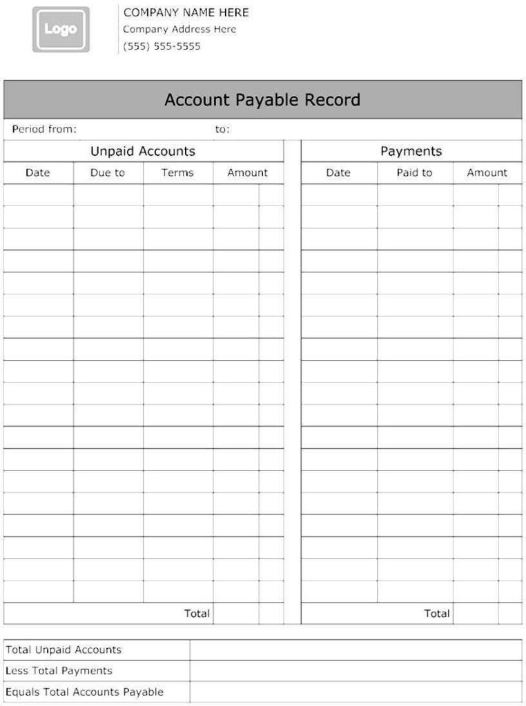 Accounting Spreadsheet Template Excel