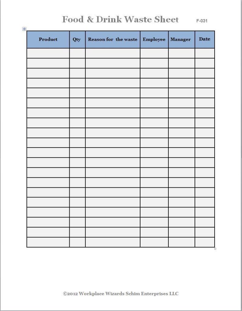 Bar Inventory Sheet Template Free and Bar Inventory Control Sheet