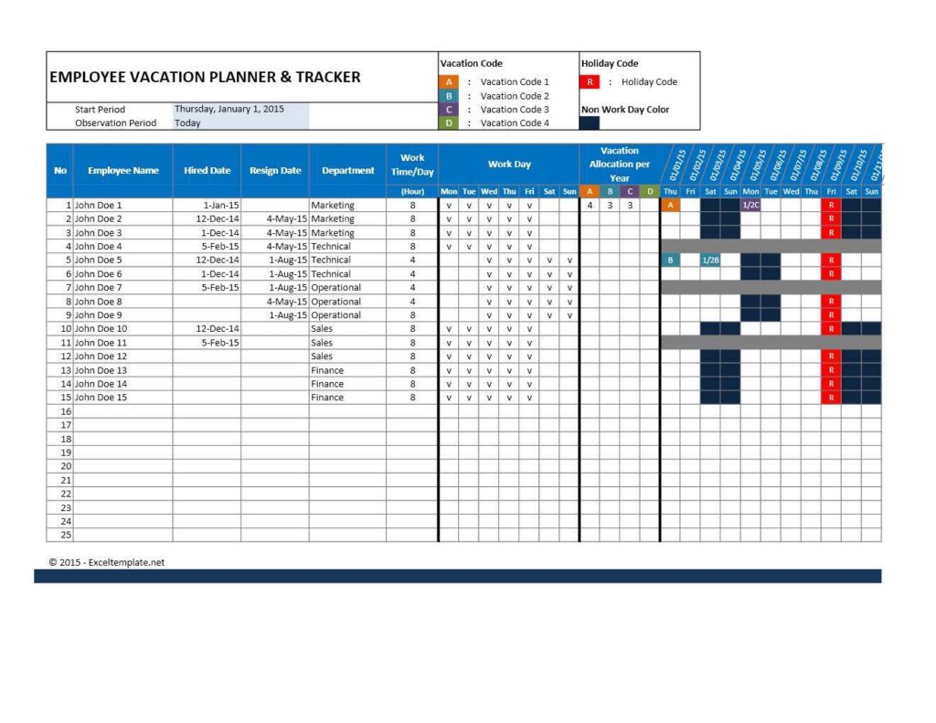 Employee Attendance Sheet in Excel Free Download and Employee Attendance Sheet Excel Format