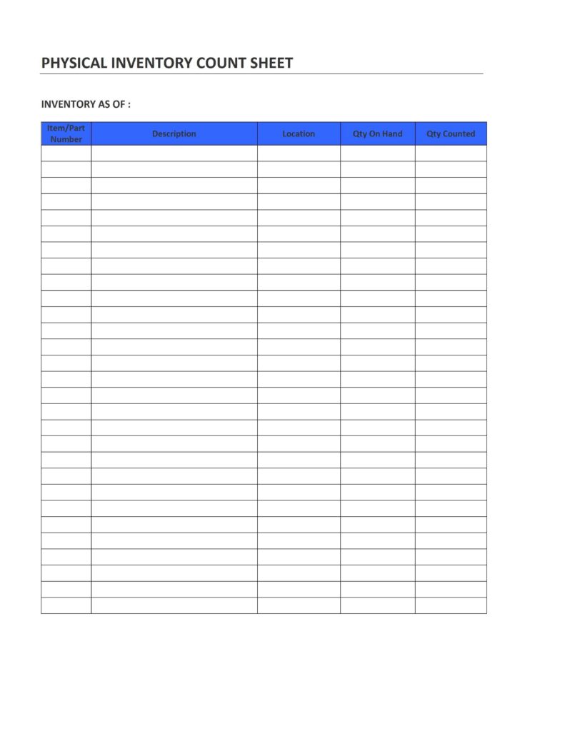 Example Office Supply Inventory List and Sample Office Supplies Inventory Sheet