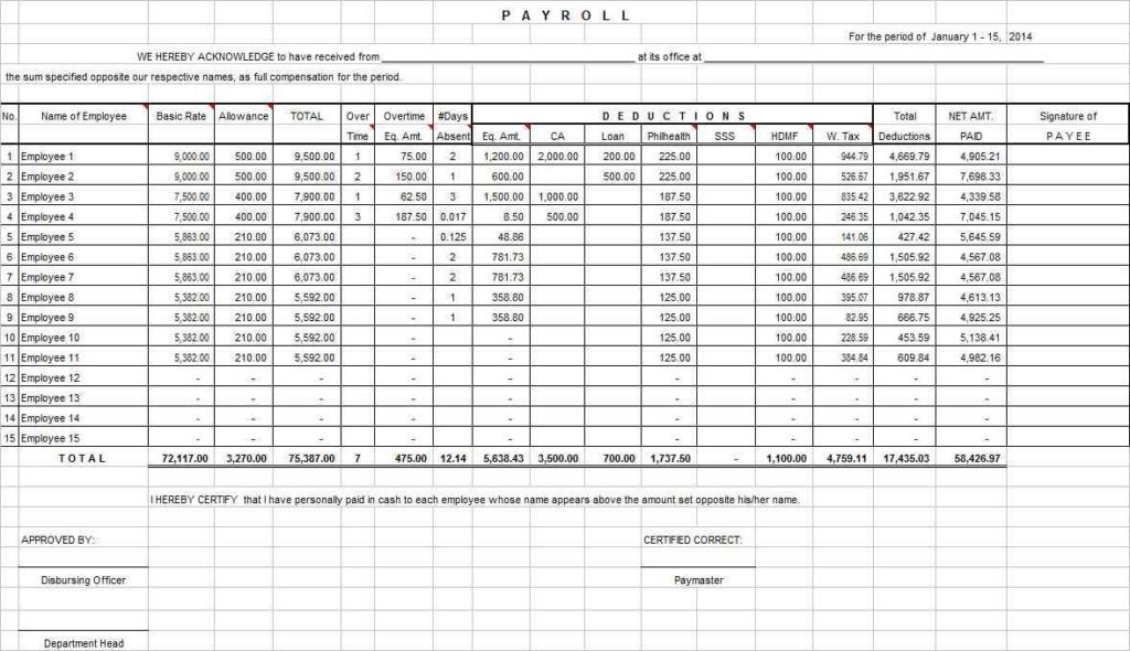 Excel Spreadsheet Business Expenses and Microsoft Excel Templates Business Expenses