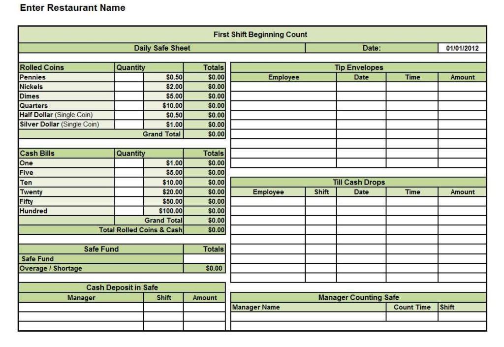 Free Restaurant Inventory Spreadsheet Template and Excel Spreadsheet for Restaurant Inventory