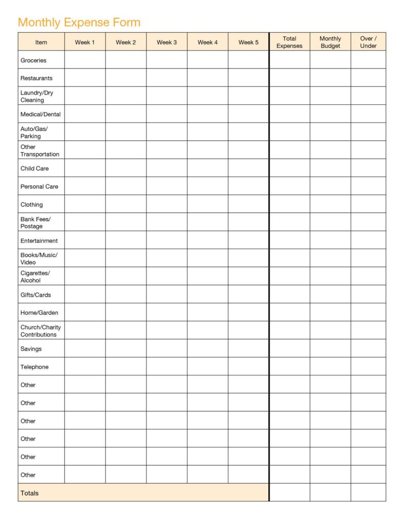 Monthly Business Expenses Spreadsheet Template and Business Monthly Expenses Spreadsheet