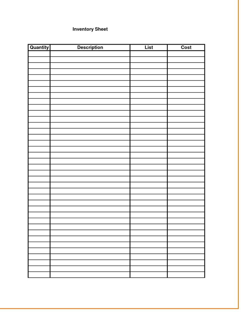 Inventory Management Excel and Inventory Spreadsheet Pdf
