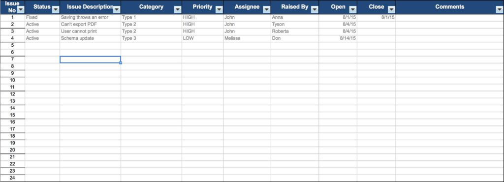 Task Tracker Spreadsheet and Project Task Tracking Spreadsheet
