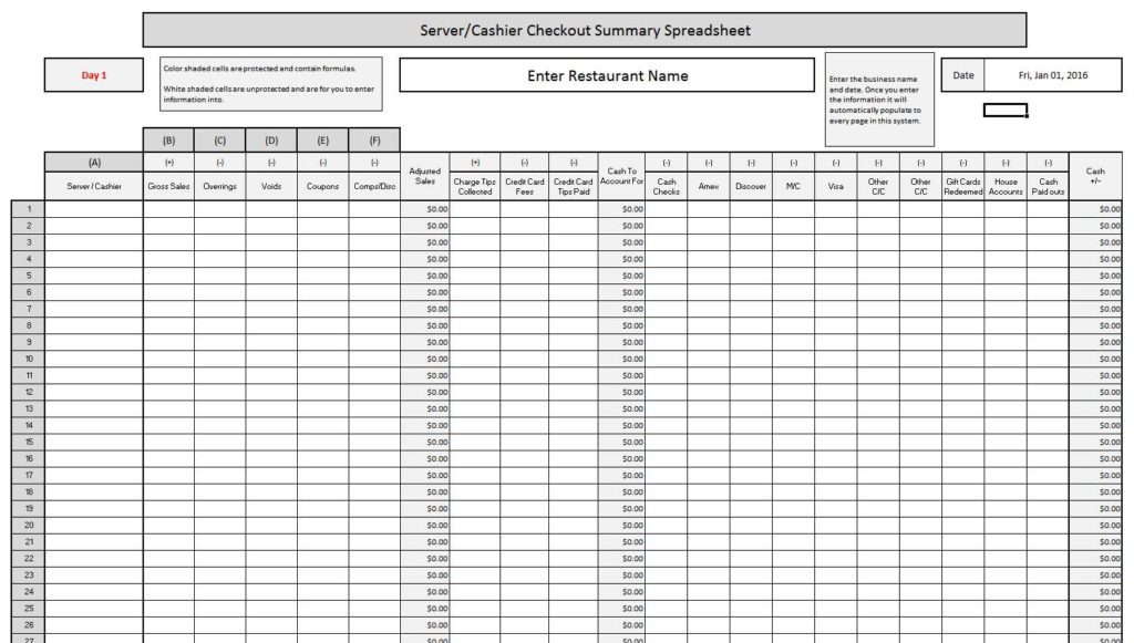 Food Inventory Sheet Sample And Food Cost And Inventory Spreadsheet