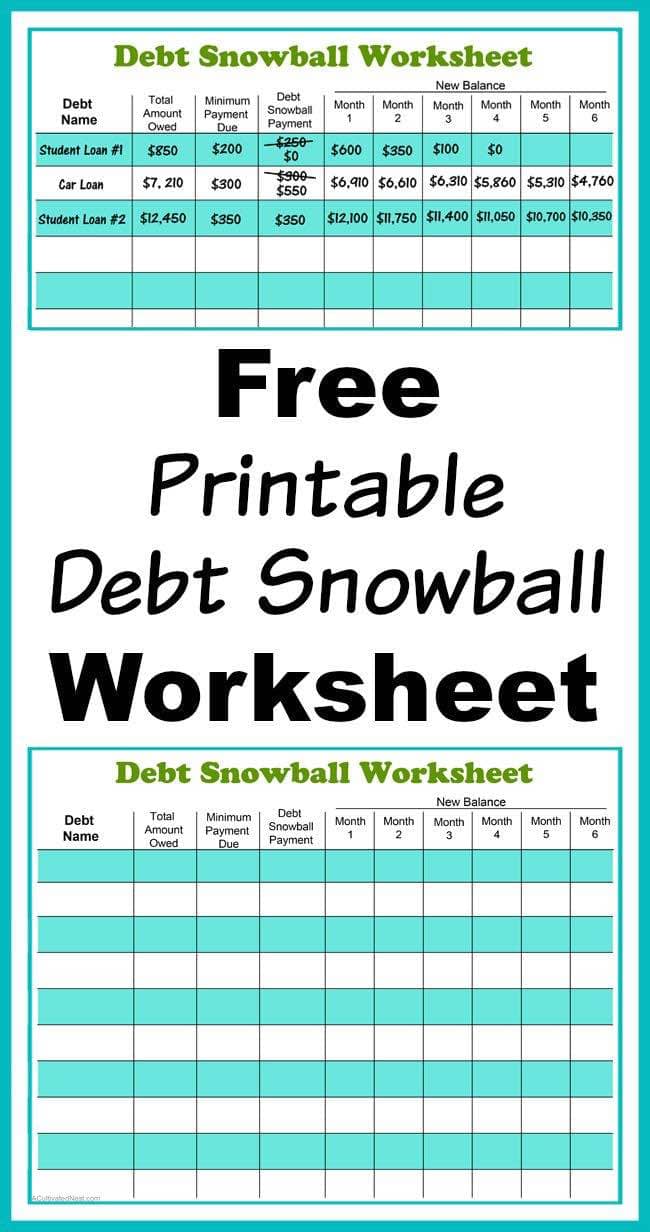 Free Debt Snowball Calculator And Debt Snowball Spreadsheet Google Docs