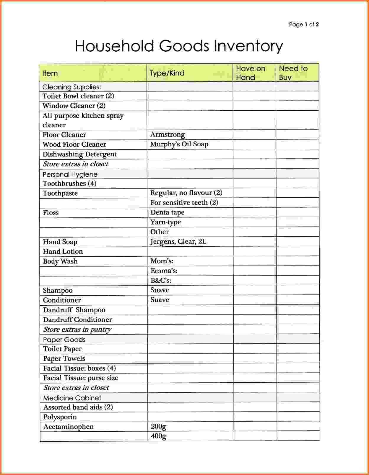 Medical Office Supply List Example And Medical Supply Inventory Spreadsheet Samples