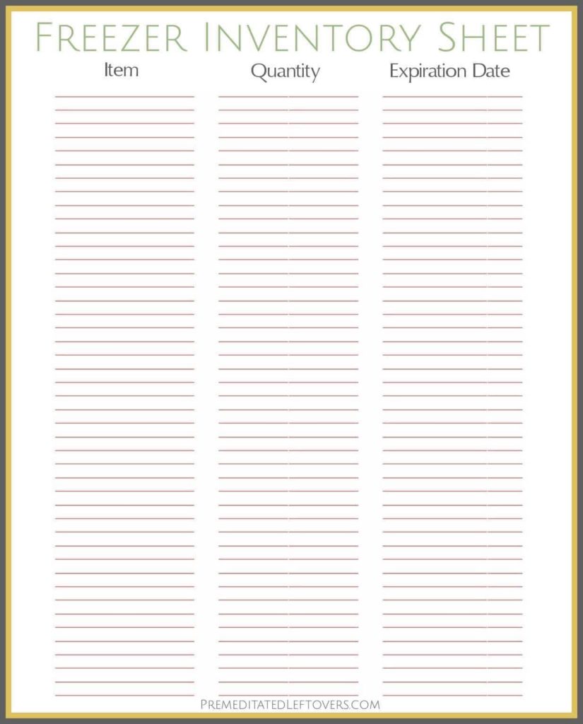 Printable Inventory Spreadsheet And Free Printable Inventory Sheets Business