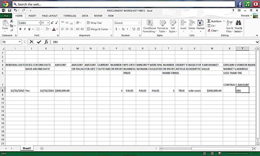 Procurement Excel Spreadsheets And Procurement Policy Sample