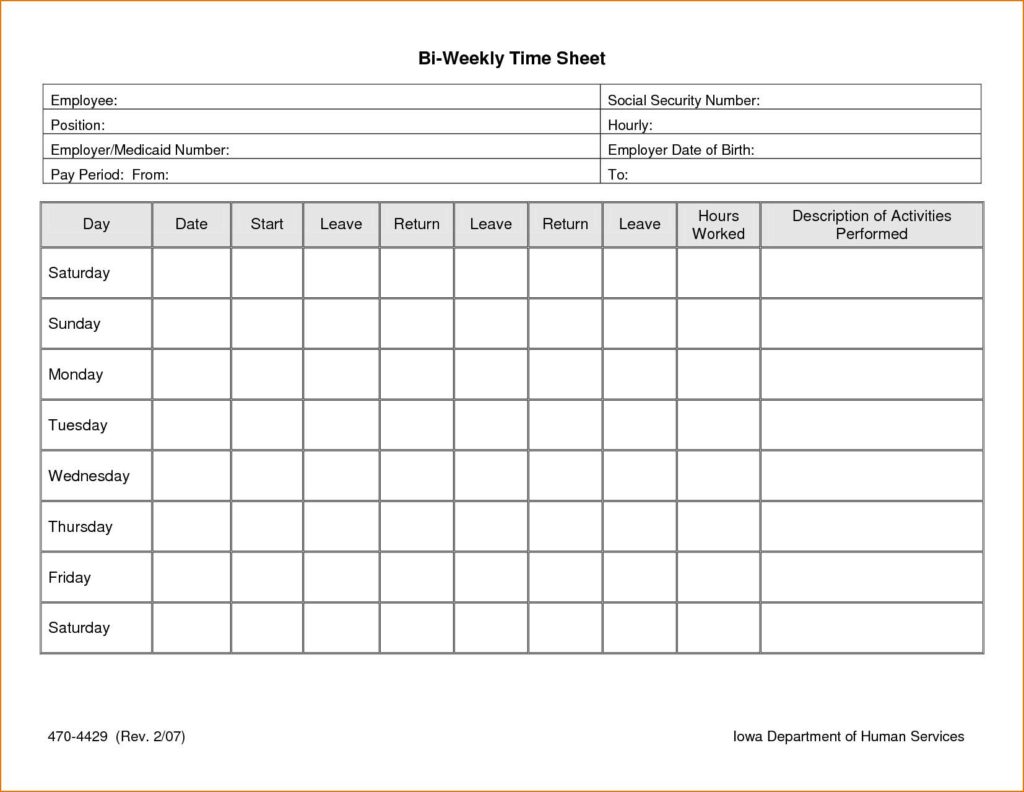 Real Time Clock Data Sheet and Simple Timesheet Template