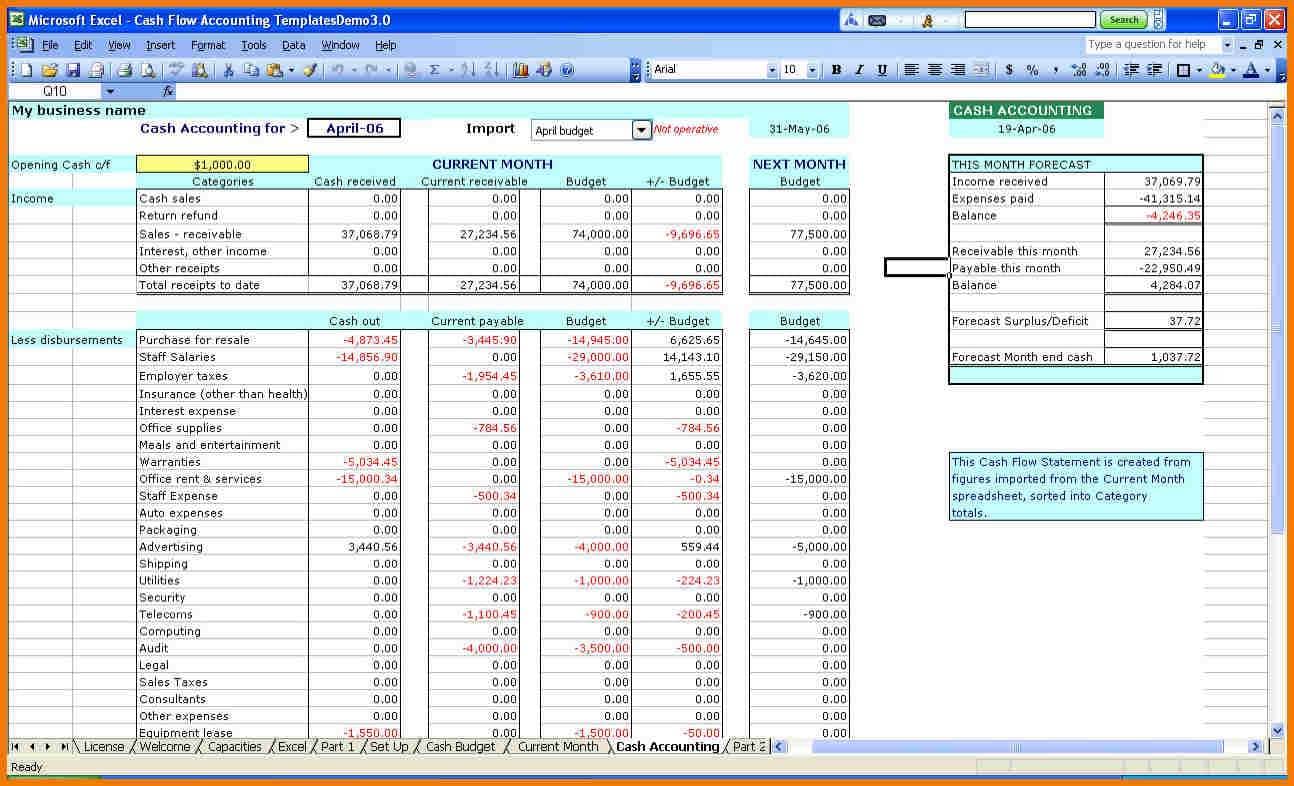 Small Business Accounting Spreadsheet Examples And Home Business Accounting Spreadsheet