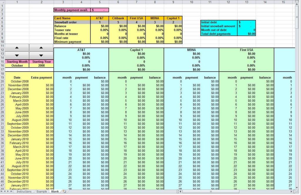 Template To Help Pay Off Debt And Student Loan Payoff Spreadsheet