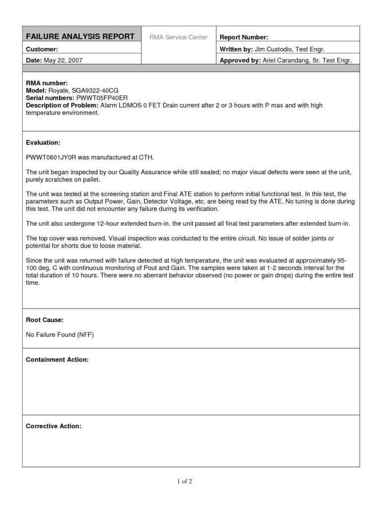 Business Analysis Report Sample Pdf And Sample Of A Business Analysis Report