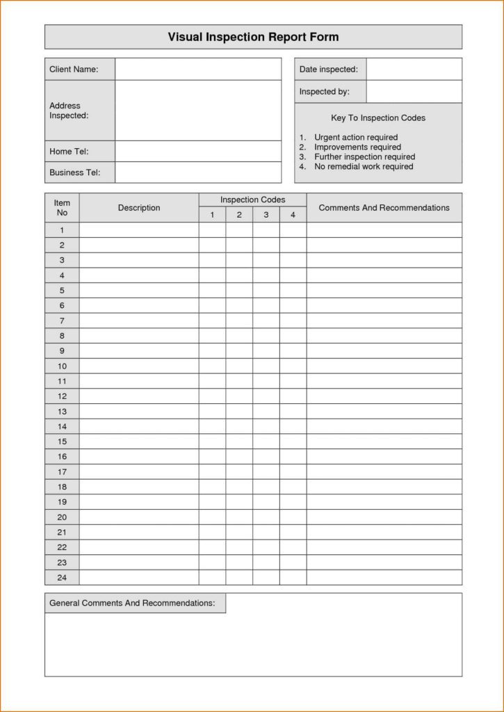 House Inspection Report Format And Home Inspection Report Template Pdf