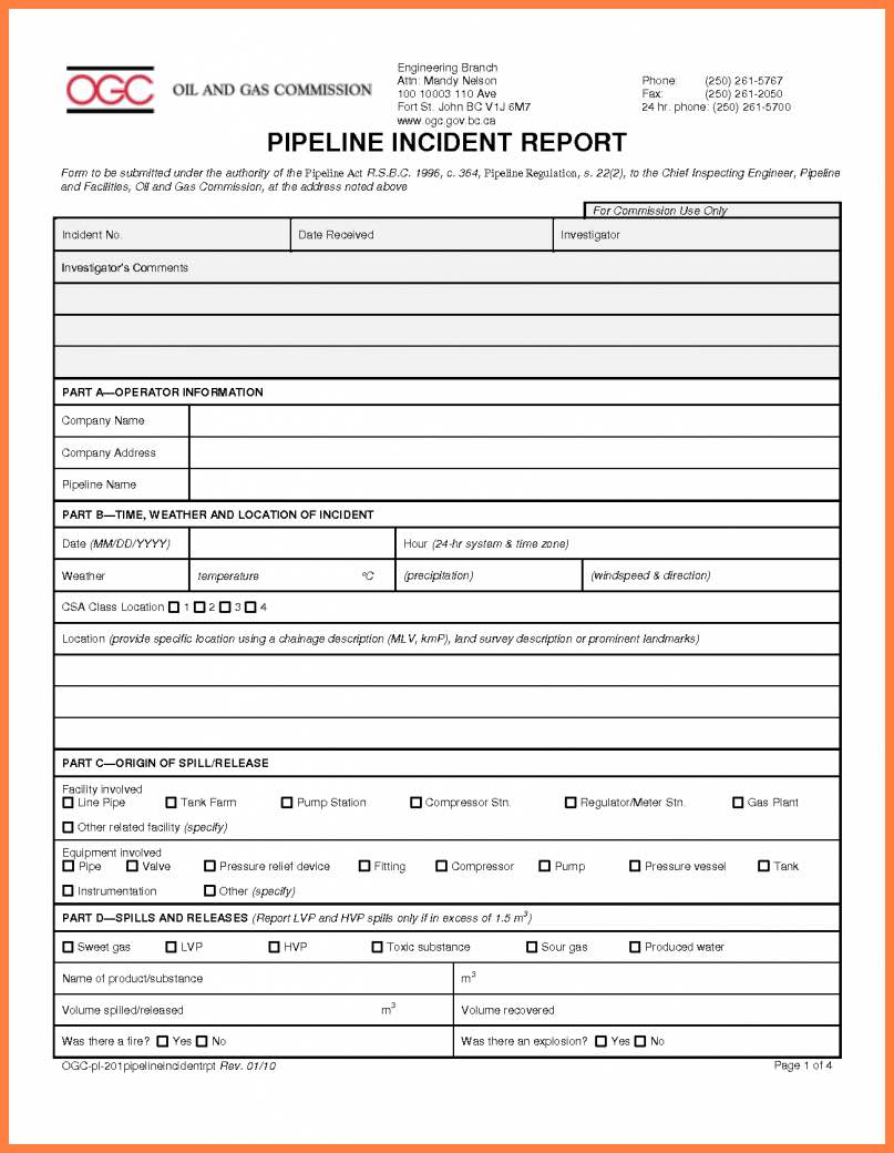Sample Of An Accident Report Writing And Nursing Incident Report Sample