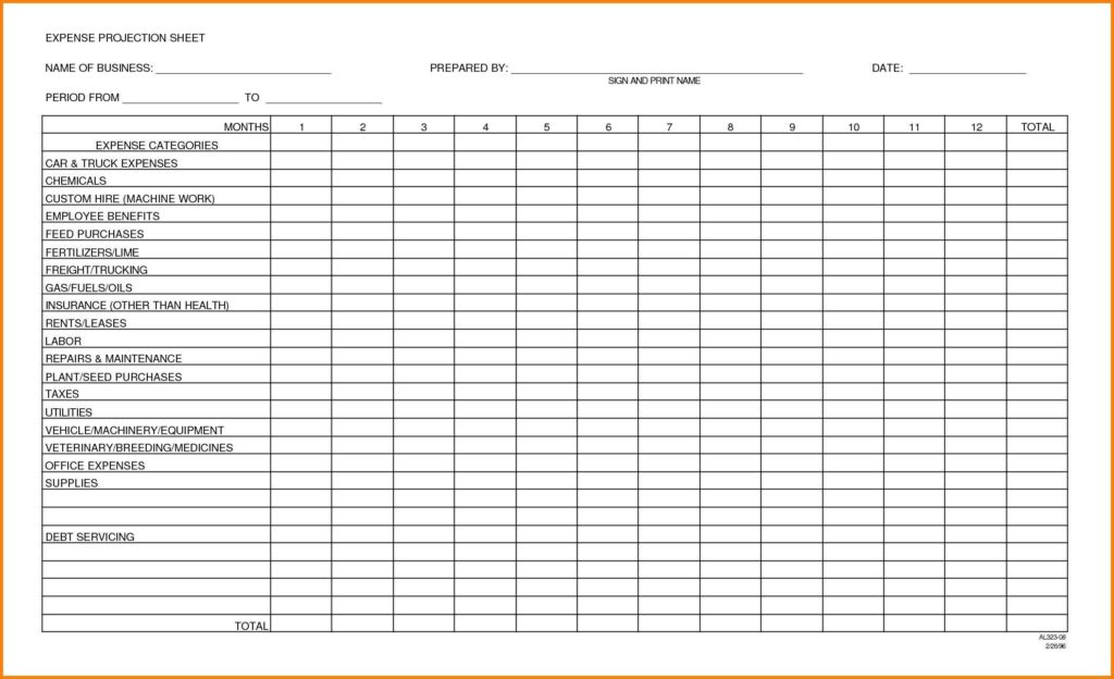 Template For Business Expenses And Sample Of Excel Spreadsheet Business Expenses