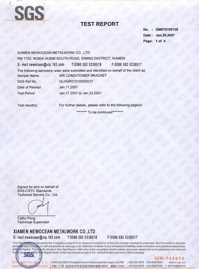 Air Conditioning Report Format And Technical Service Report Format