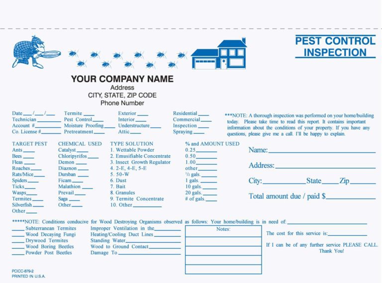 The Ultimate Guide To Pest Control Inspection Report Templates