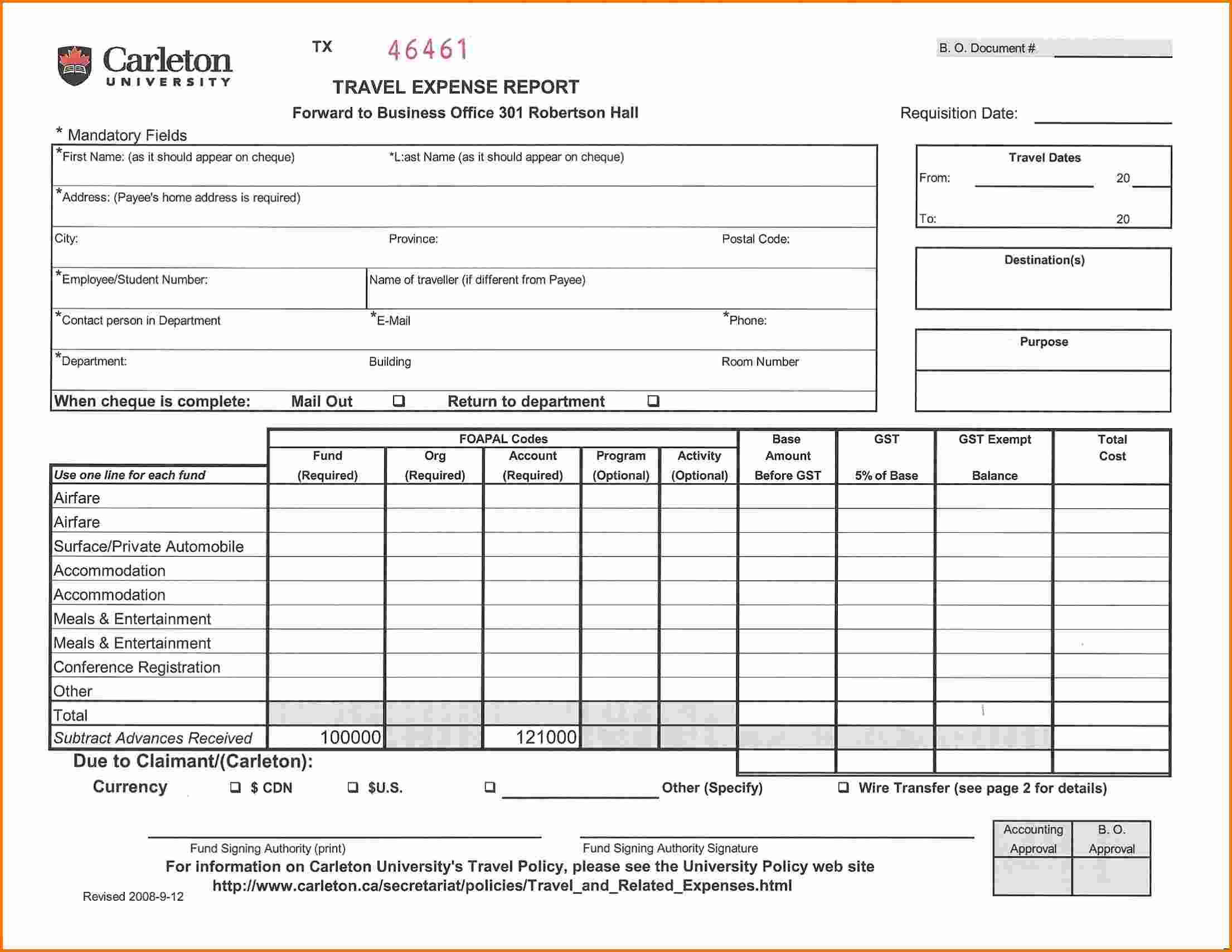 Construction Monthly Cost Report Template And Contractor Expense Report Template